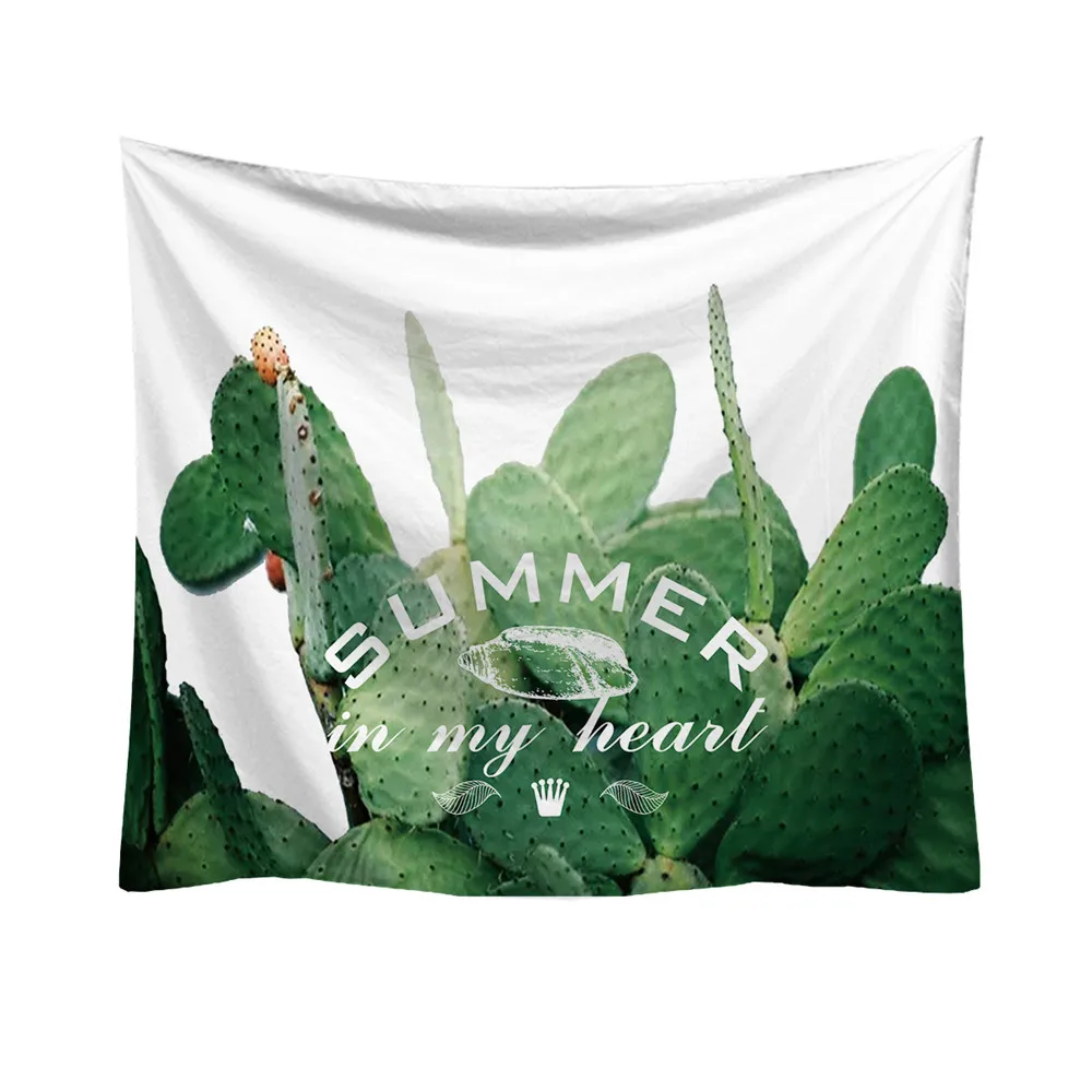 

ISHOWTIENDA 2018 Creative Fresh Wall Hanging Home Decoration Accessories Blanket Flower Printing Hot sale