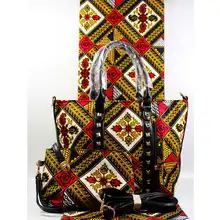 Micle африканские сумки для женщин сумочка высокое качество восковая сумка комплект анкара африканская вощеная ткань принтом для женщин платья 6 ярдов/лот