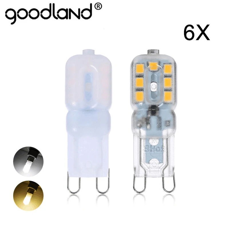 

Mini LED G9 Lamp 5W SMD2835 G9 LED Bulb Chandelier LED Light 220V 240V High Quality Lighting Replace Halogen Lamps 6pcs/lot
