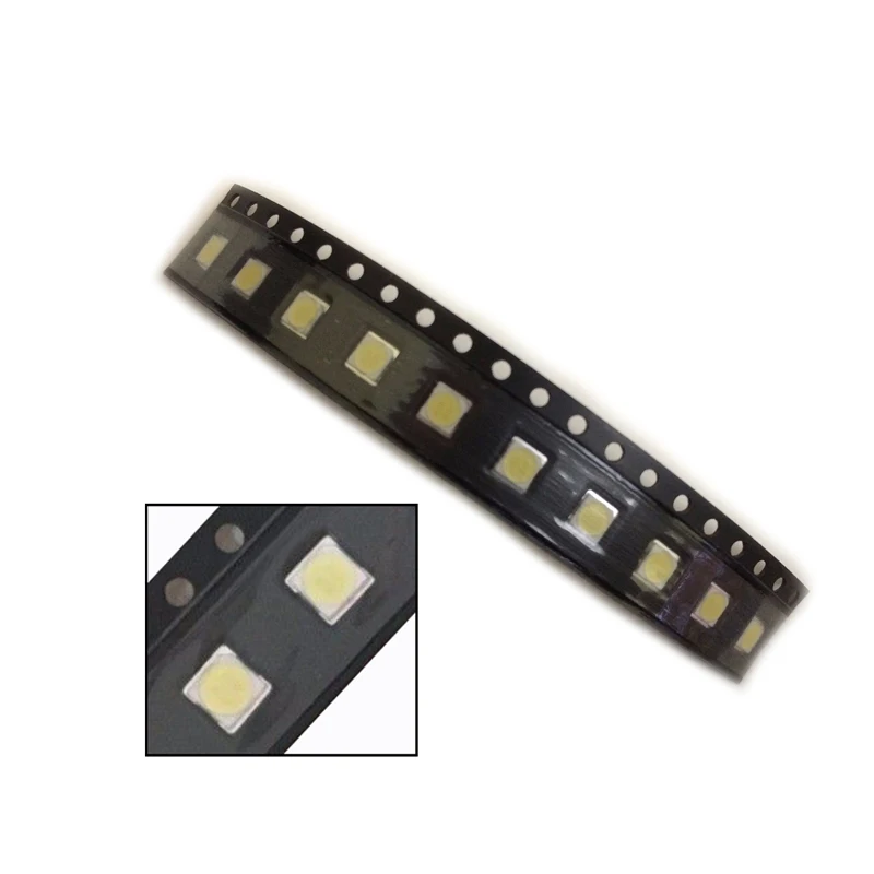 50 шт./лот для LG SMD СВЕТОДИОДНЫЙ 3535 6V холодный белый Чип-2 2W для ТВ/ЖК Подсветка ТВ приложения