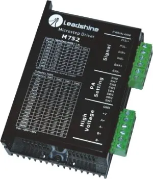 

Free shipping Leadshine 2-phase microstepping stepper Driver M752 work 24-70VDC 1.0A to 5.2A fit NAME 23 and 34 stepper motor