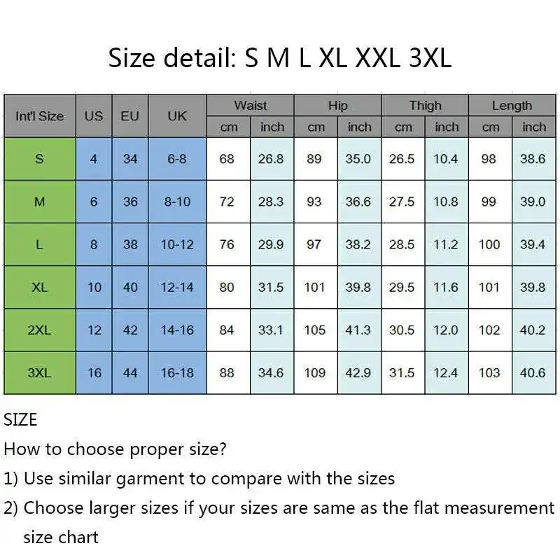 pant size numbers