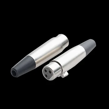 

XLR 3 Pin Female Jack Microphone MIC Audio Connector Adapter