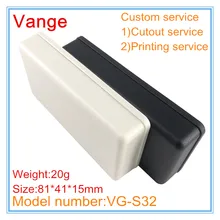 10 шт./лот пресс-формы Черный ABS пластиковый материал корпус проект коробка 81*41*15 мм с винтами для провода разъем