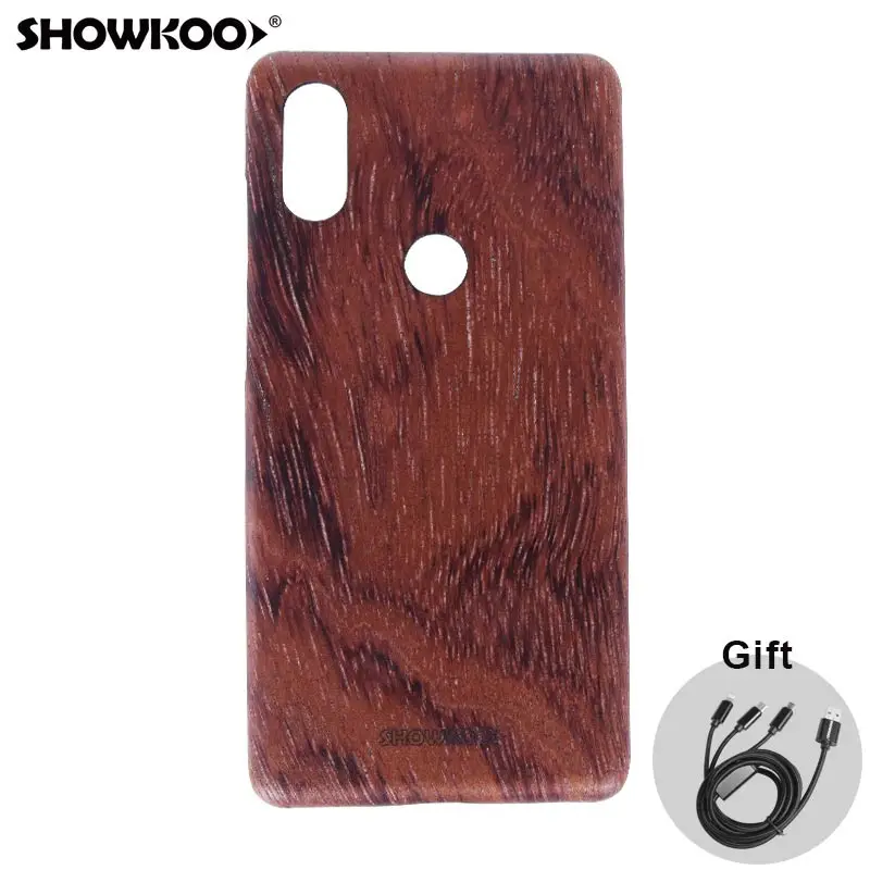 Wood Fiber Combiantion Back Cover For Xiaomi Mi Mix 2 2s Case Original Wooden Phone Shell Anti-Slip |
