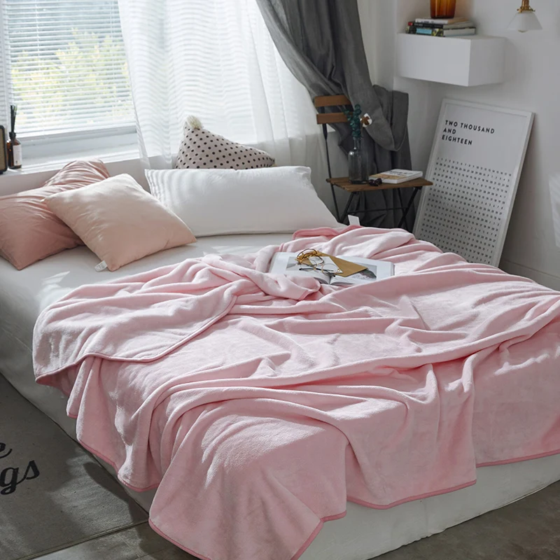 

Super Soft Blanket Flannel Aircraft Sofa Use Office Children Blanket Towel Travel Fleece Mesh Portable Car Travel Cover Blanket