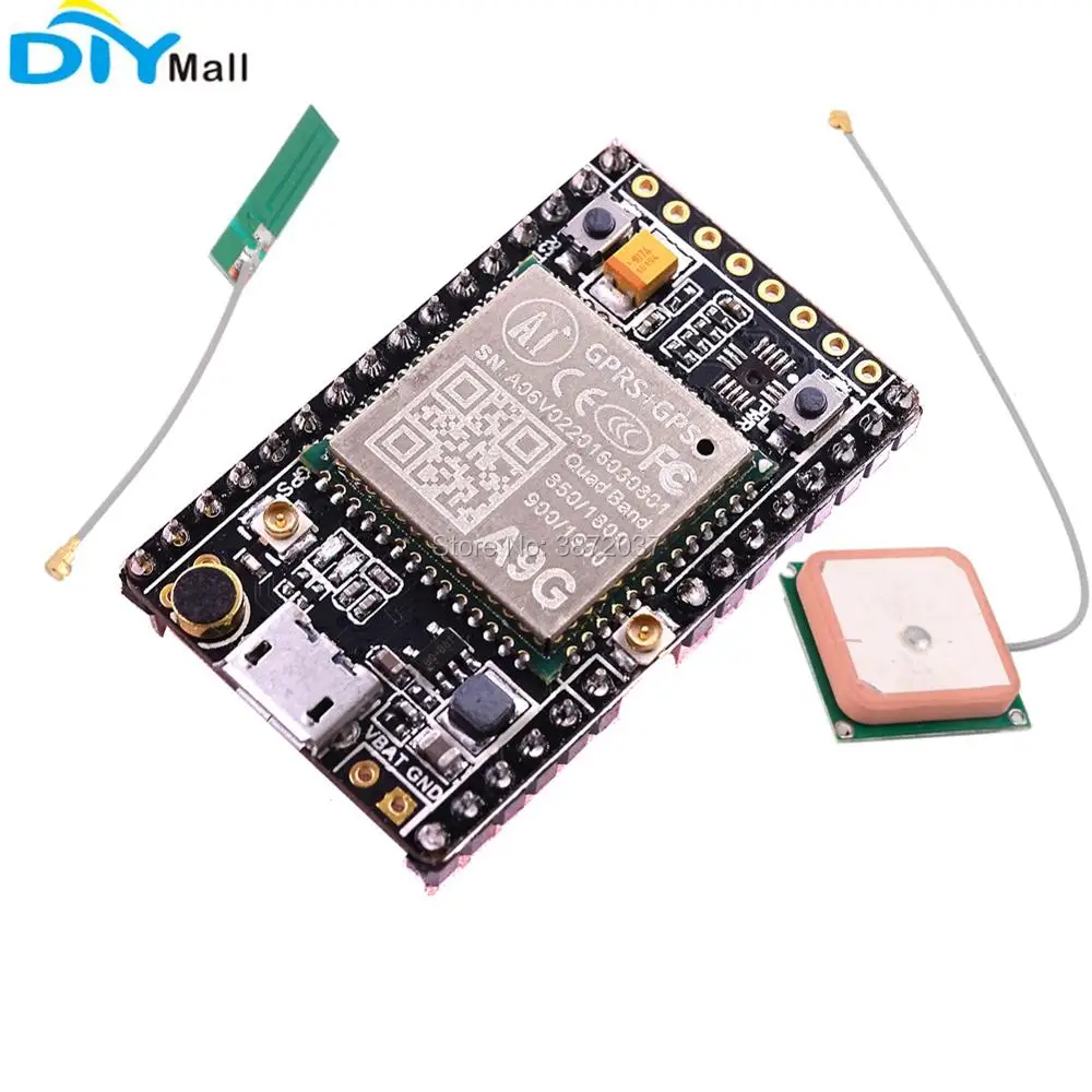 1/5 шт. A9G модуль GSM GPRS GPS BDS SMS Плата развития Голосовая Беспроводная передача данных