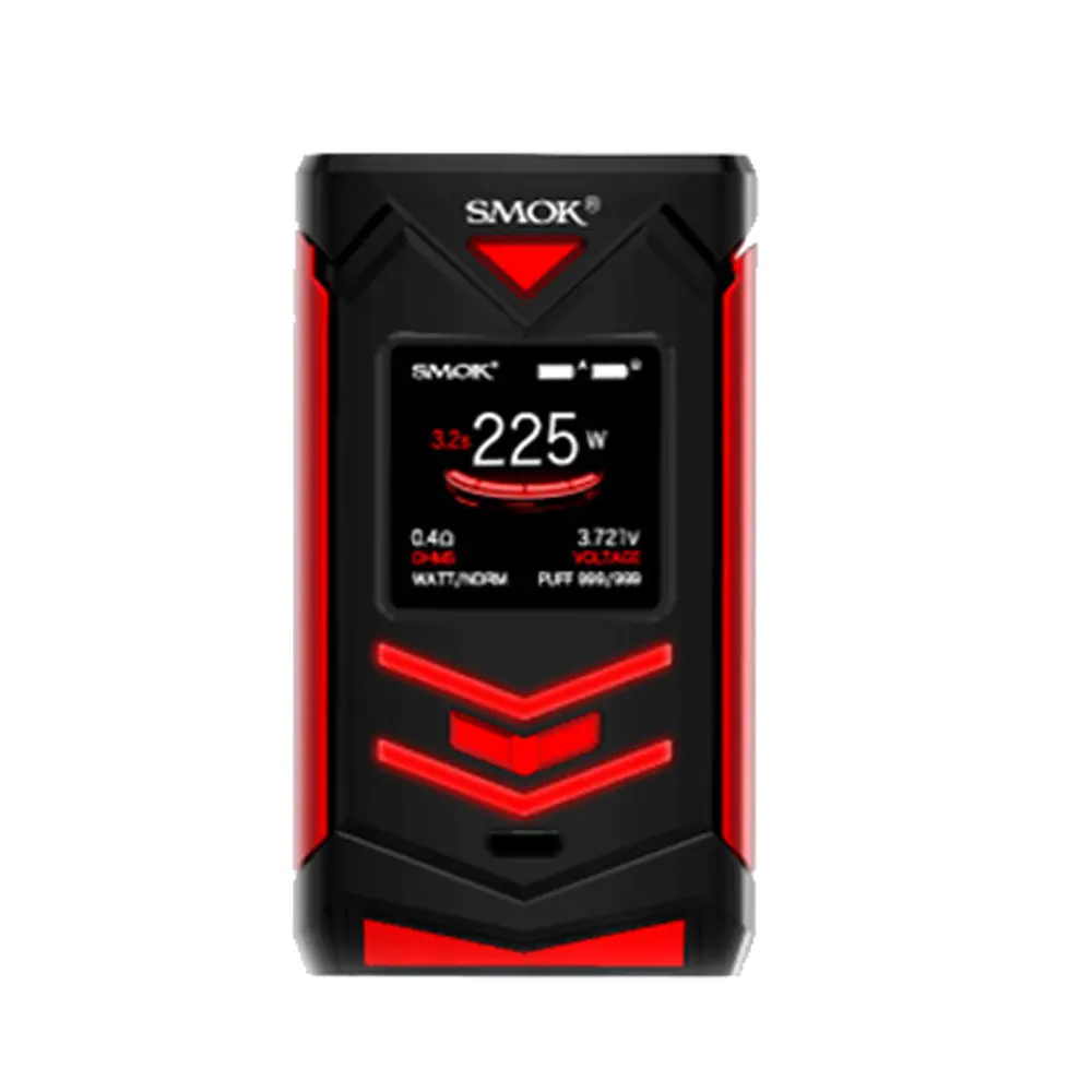 Цена снижена! SMOK Veneno 225 Вт TC Box MOD Макс 225 Вт 1,3 дюймов HD экран эргономичный ключ огня без 18650 батареи против Shogun/drag 2 Mod - Цвет: Black Red