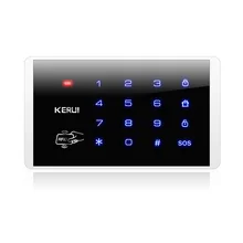 K16 Беспроводная RFID сенсорная клавиатура для PSTN GSM домашняя персональная домашняя сигнализация 433 МГц система клавиатуры с паролем
