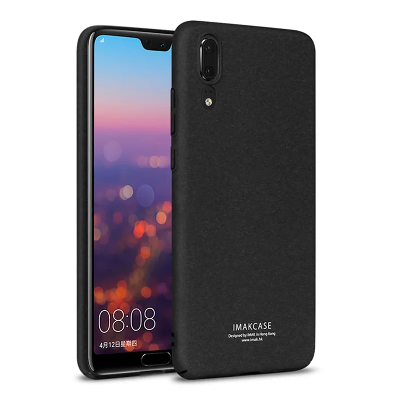 

IMAK Huawei P20 Case Cowboy Matte Phone Stand Hard PC Back Cover Case For Huawei P20 +Screen Protector