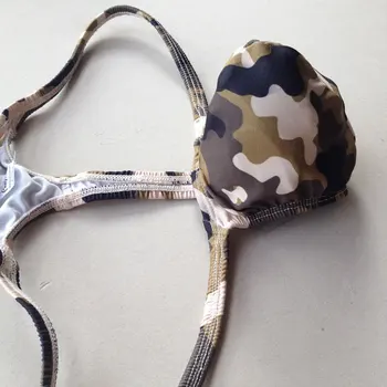 

New! Men's Underwear G-String Thong Contoured Pouch Bulge Bud Grape Smugglers Camo