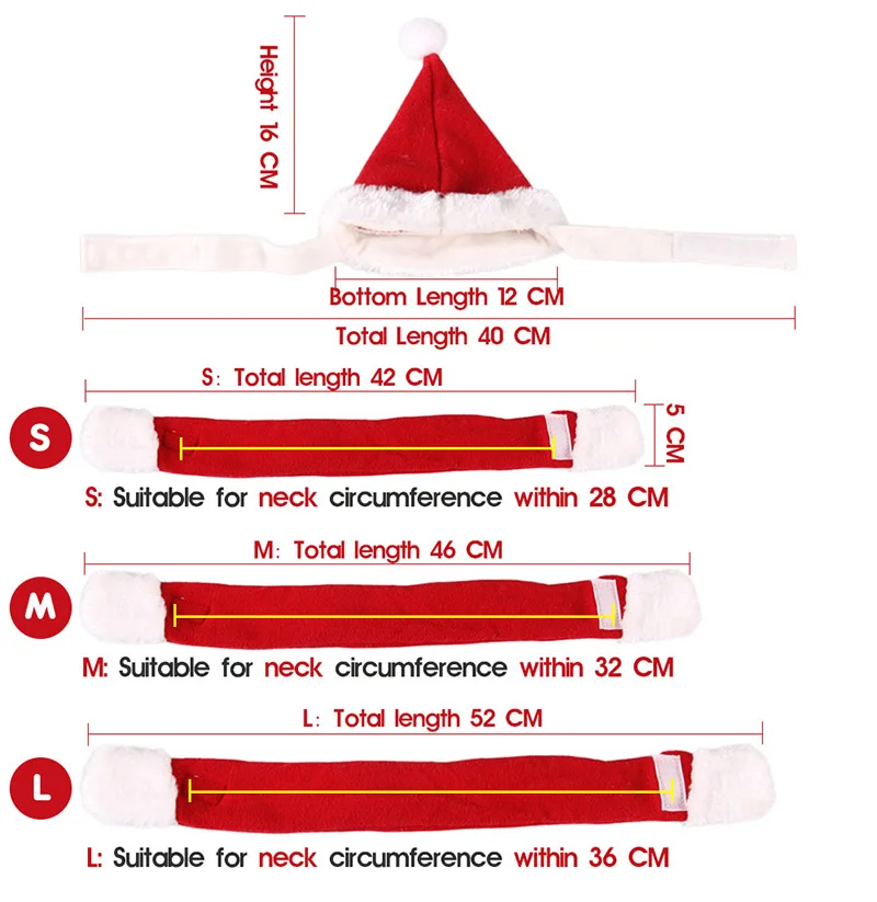 Зимняя Рождественская шапка для собак, шарф для маленьких собак, аксессуары для рождественских питомцев, товары для щенков, зимняя одежда akcesoria dla psa