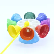 Монтессори музыкальный материал радуга цвет Хлопушка Игрушки для раннего обучения для детей Juguetes Монтессори подарок для детей ME1344H