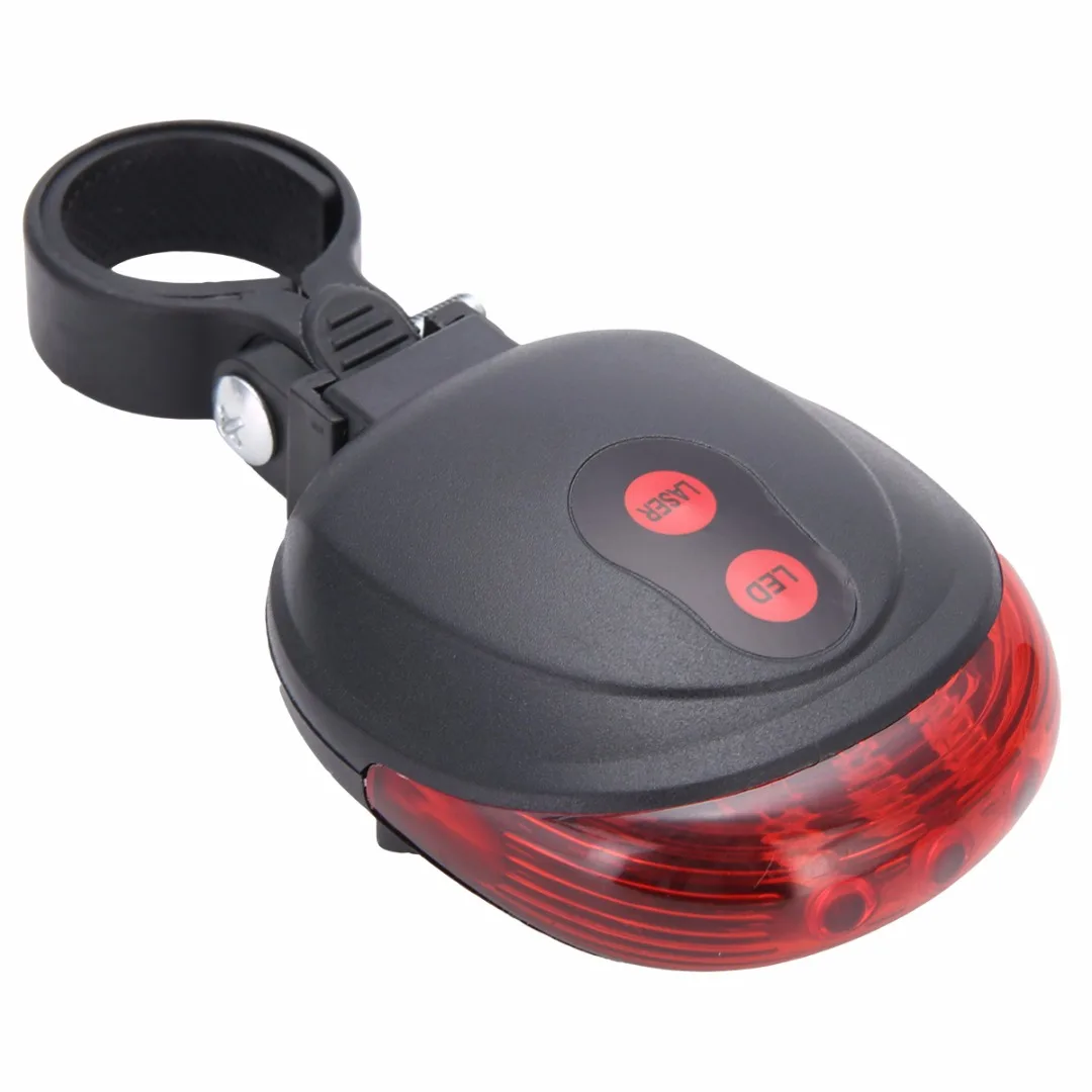 Super Bright Bike Cycling Lights 5 LED 2 Laser Tail Light Safety Warning Red Light Bicycle Rear Light Lamp Bicycle Light