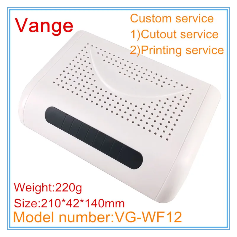 

1pcs/lot mold shell project box 210*42*140mm ABS plastic housing diy enclosure for wireless signal amplifier equipment