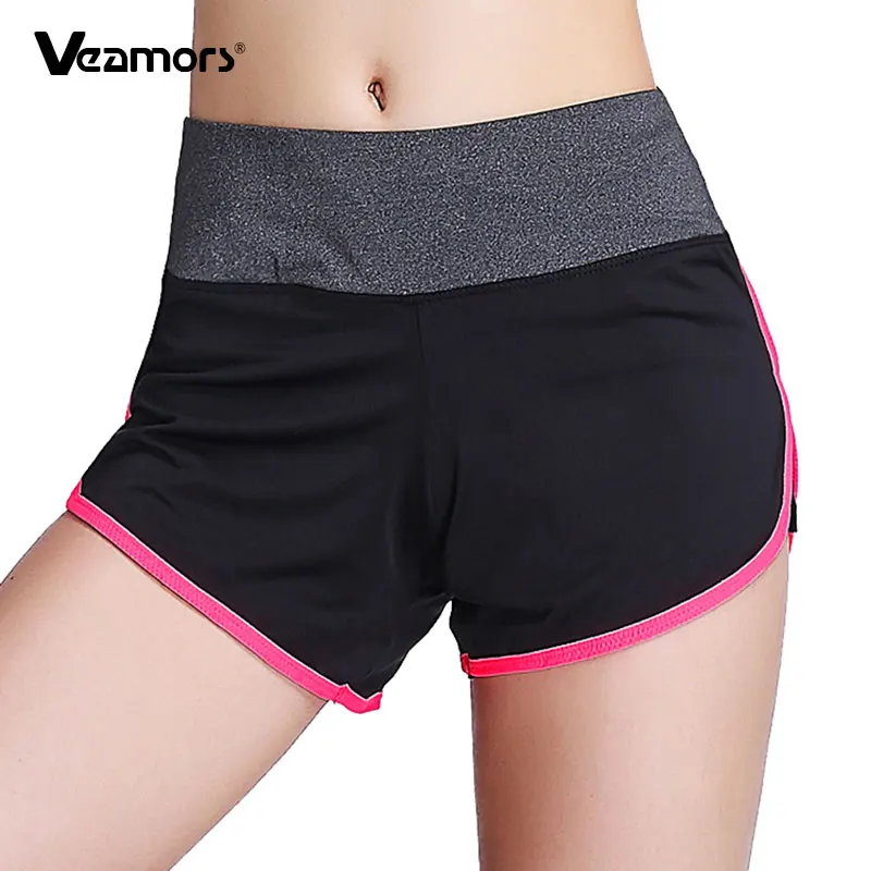 Buy VEAMORS 5 Colors Women Fitness Short Leisure Elastic Waist Workout Shorts