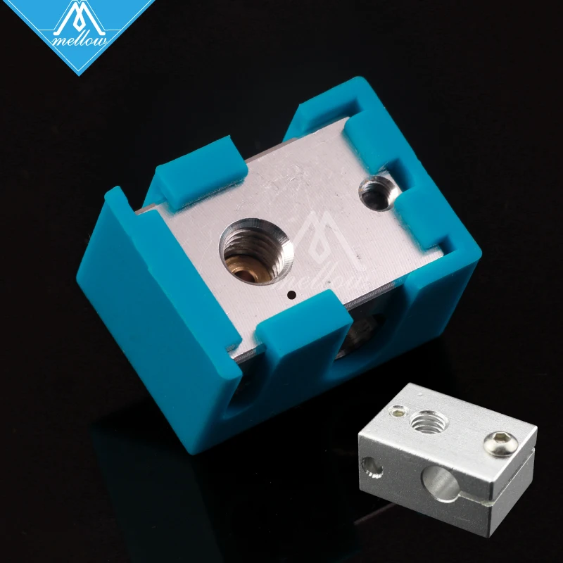 يانع عالية الجودة سخان خرطوشة كتلة سيليكون V6 الجوارب ل 3D طابعة الطارد PT100 الاستشعار ساخنة RepRap hotend فوهة