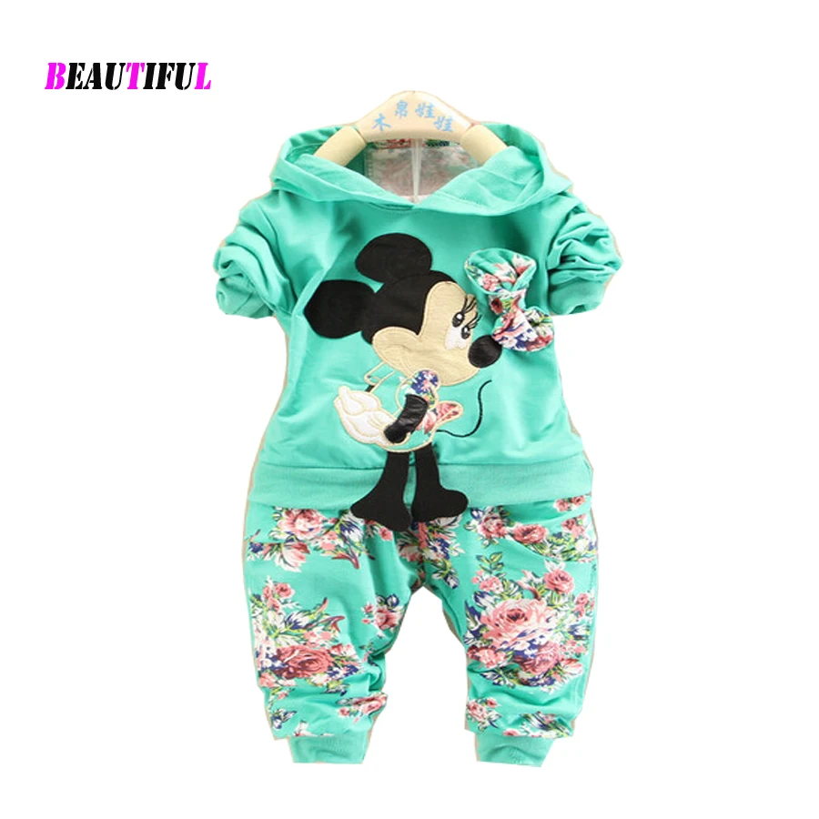 New 2016 Baby Girls Clothes Girl Clothing Sets Long Sleeve
