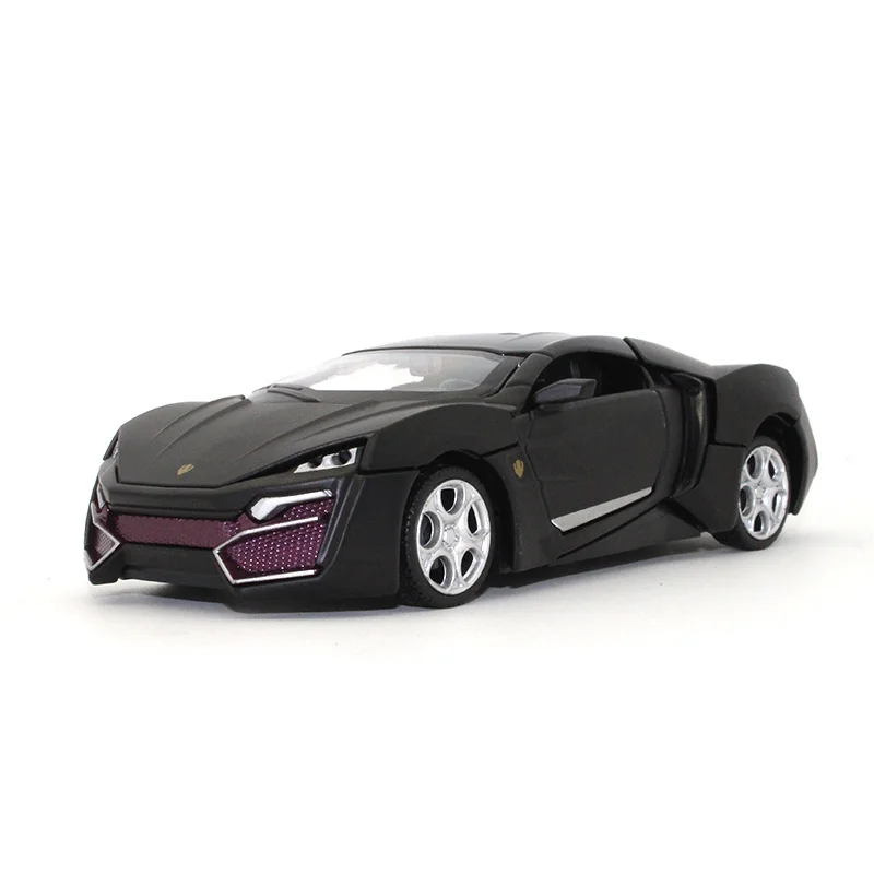 

1:32 Lyken Diecast Car model kids toys Collection model decoration Sound and light pull metallic material toy Sports car