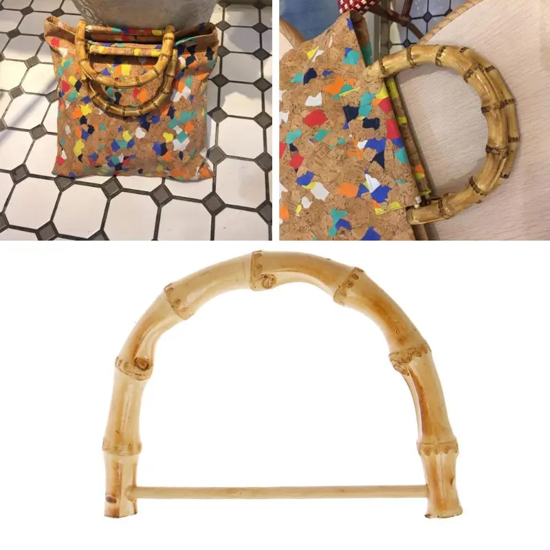D форма бамбуковая ручка для ручной работы сумки DIY Tote Кошелек Рамка для изготовления сумки вешалка