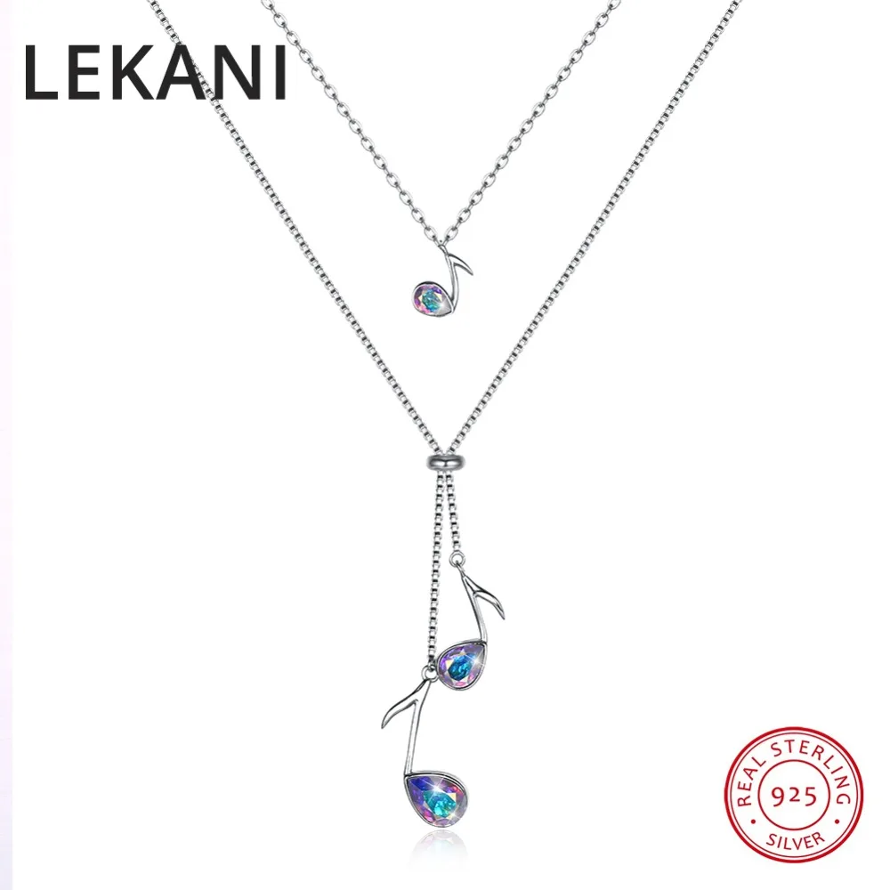 Подвеска с кристаллами Swarovski подвеска-музыкальные ноты Женская романтичные