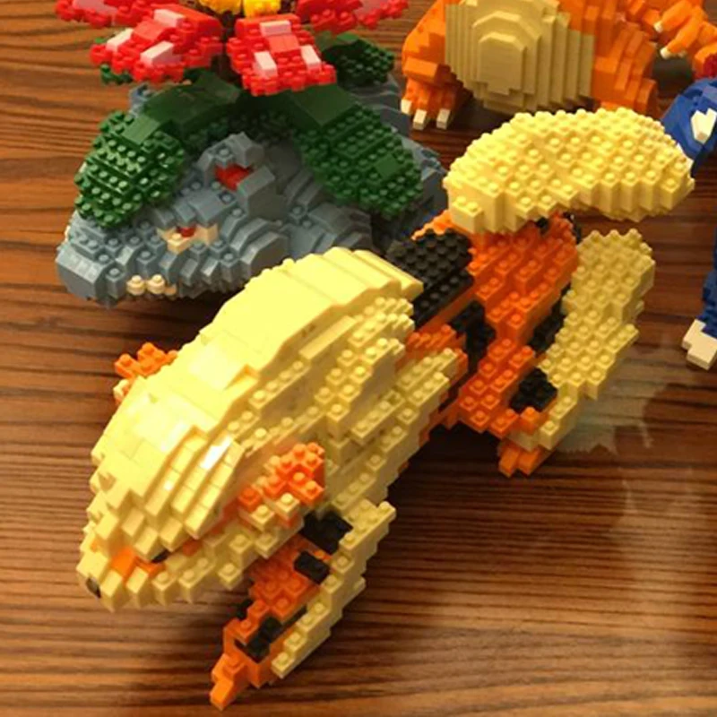 Карманный Монстр Чаризард Blastoise Venusaur Gyarados Snorlax Arcanine Ash животное Алмаз Мини Строительные маленькие блоки игрушка без коробки