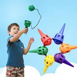 6 шт. детский Забавный шарик Ловца игра сенсорный тренировочный мяч Catcher забавная Традиционная игрушка для детей на открытом воздухе
