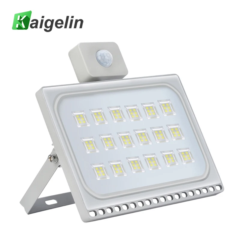 

5pcs/lot 100W PIR LED Motion Sensor Flood Light 220V Waterproof Construction Lamp LED Projector Spotlight For Outdoor Lighting