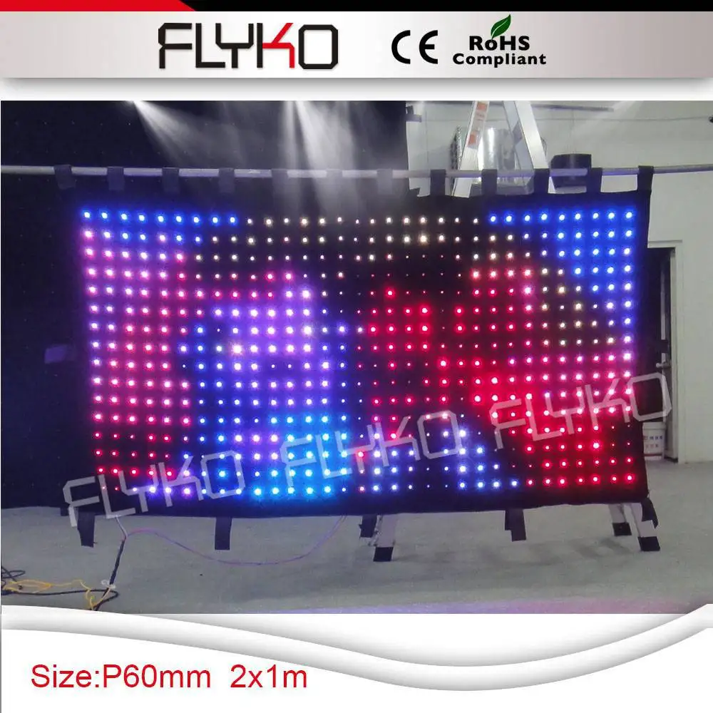 Free Shipping led shower curtain led video curtainin Stage Lighting