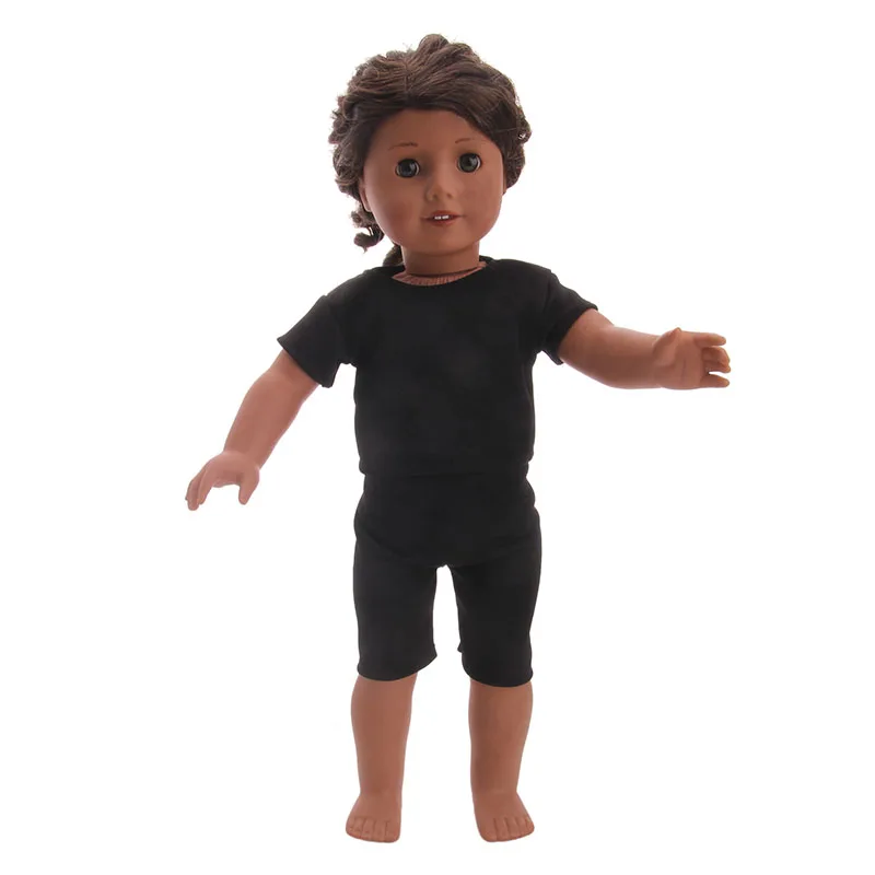 3 вида стилей черный костюм для тхэквондо подходит для 18-дюймовой Куклы Детские аксессуары для кукол лучший подарок на день рождения