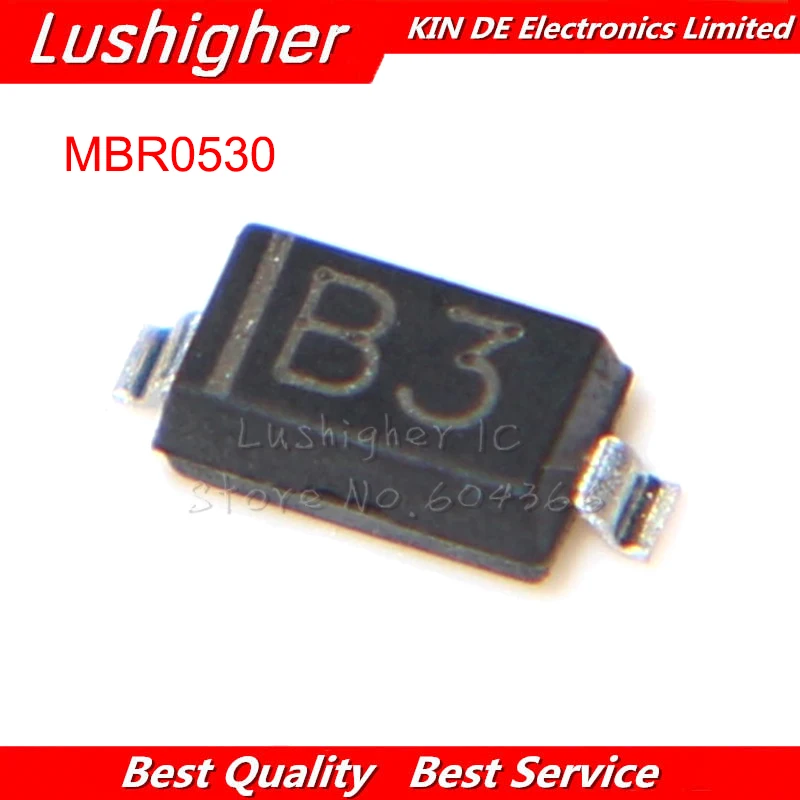 100PCS MBR0530T1G SOD123 MBR0530 SOD new original IC-in Integrated ...