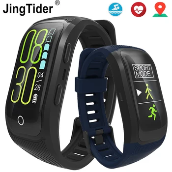 

Swimming IP68 Waerproof S908 Plus GPS Bluetooth Smart Band Color Screen Heart Rate Monitor Multiple Sports Modes Smart Bracelet