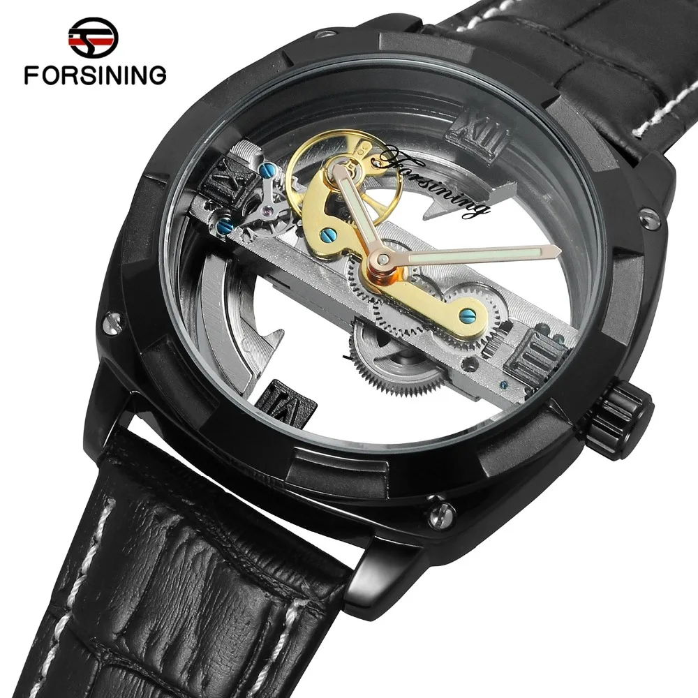 

kol saati erkek 2018 Mens Wristwatches Transparent Waterproof Automatic Watches Luxury Tourbillon Mechanical Men's Watches Clock