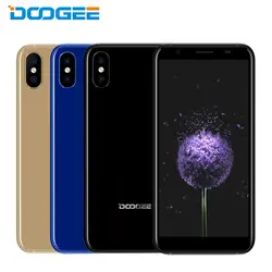 Оригинальный DOOGEE X55 мобильный телефон 5,5 дюймов 18:9 полный Экран Оперативная память 1 ГБ Встроенная память 16 Гб MT6580 4 ядра Android 7,0 двойной