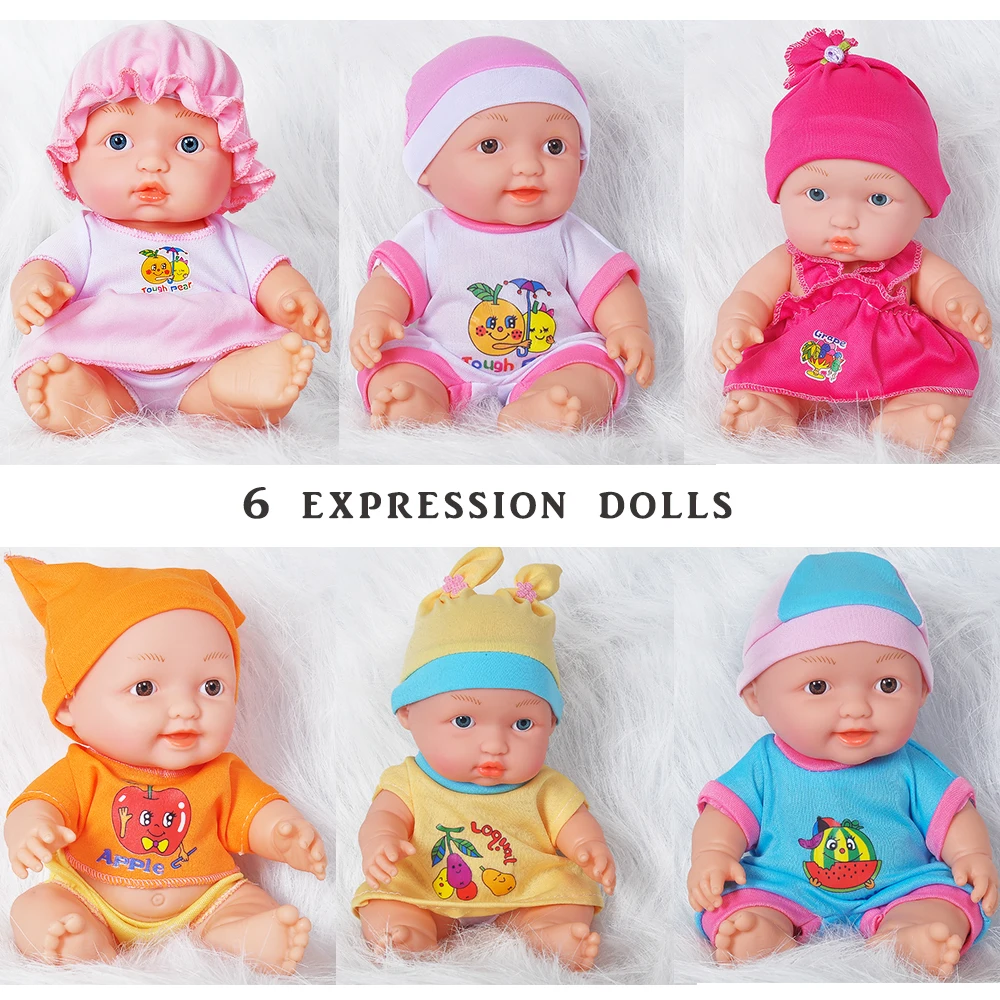

10 inches Simulated Baby Soft Silicone Body Dressing Cloth Doll Realistic Newborn Doll Parenting Toy for Kids Education Toy HOT
