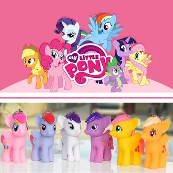 

My Little Pony Model Kids Anime Pony PVC Action Figures RainbowDash TwilightSparkle 8.5cm for Children Girl Birthday Gift 2A02