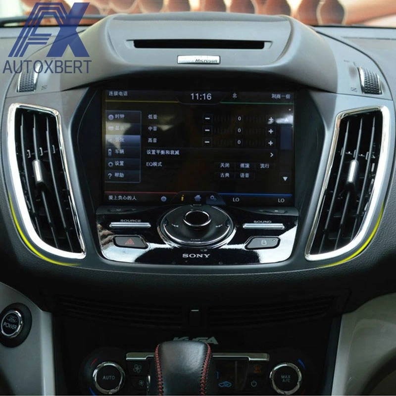 AX хром приборной панели вентиляционное отверстие Крышка для FORD ESCAPE KUGA 2013 2015 2016 2017