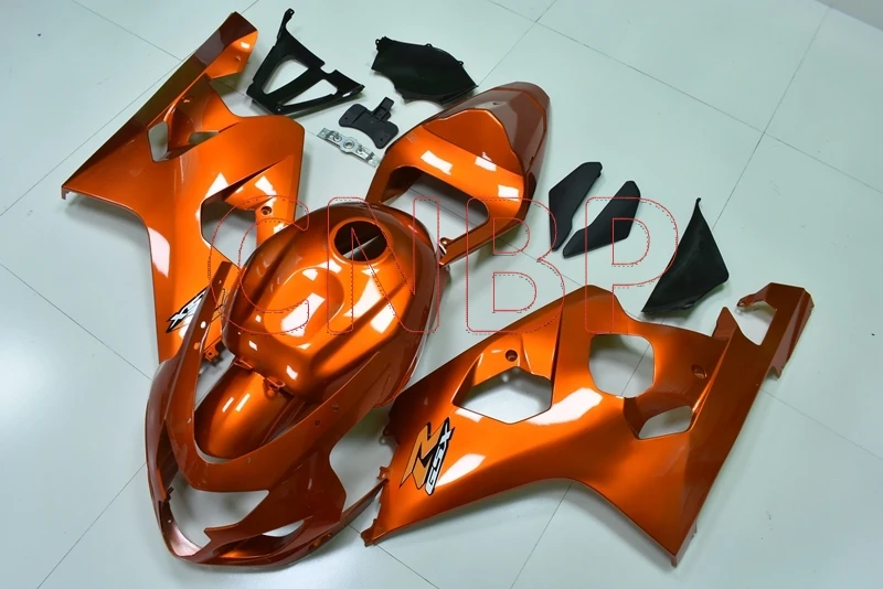 Обтекатели для Suzuki GSXR600 2004-2005 K4 оранжево-красный набор для всего тела GSXR 750 2004 Обтекатели для Suzuki GSXR750 2004 без краски