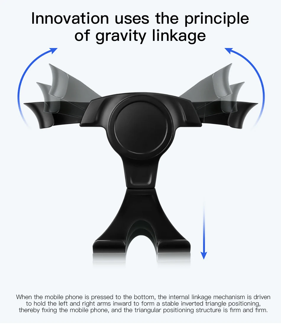 !ACCEZZ Gravity Car Phone Holder Air Vent Mount Stand Universal in Car For iPhone 7 8 XS Samsung Huawei GPS Mobile Phone Bracket (6)