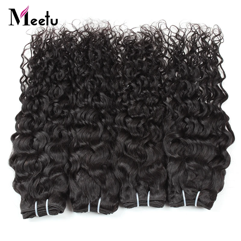 Peruvian Water Wave Ear To Ear Lace Frontal Closure With Bundles Human Hair 4 Bundles With Frontal Closure Non Remy Hair Peruvian Water Wave Ear To Ear Lace Frontal Closure With Bundles Human Hair 4 Bundles With Frontal Closure Non Remy Hair