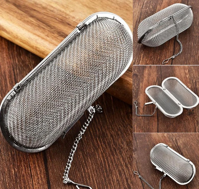 

10pcs/lot Pratical Tea Strainer Filter Hanging Safe Reusable Mesh Tea Strainer Stainless Tea Infuser Strainer Steel Kitchen