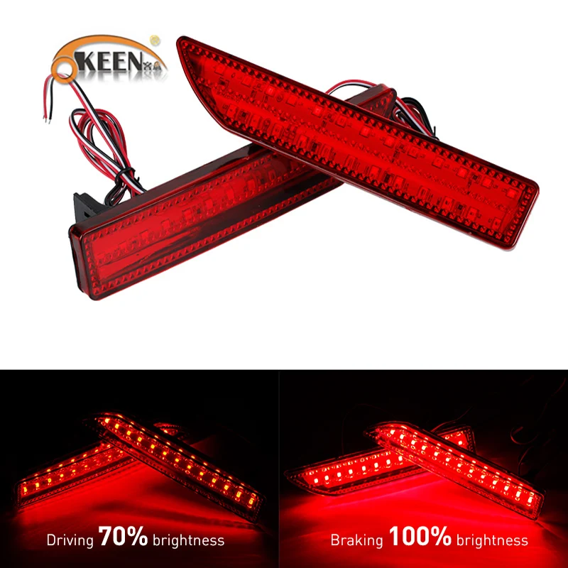 OKEEN Car Styling For Honda CRV 2009 2008 2007 Tail Trunk LED Rear Bumper Reflector Light