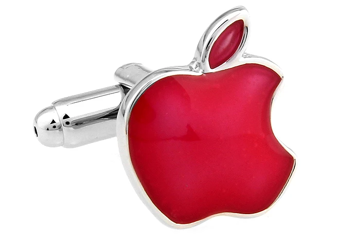 IGame Модные Фруктовые Запонки 3 цвета вариант Apple дизайн - Окраска металла: pink