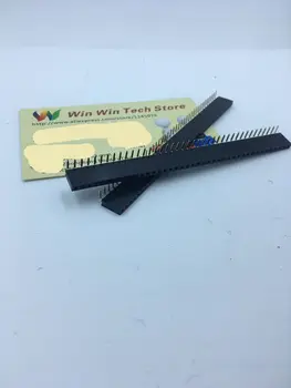 

Free shipping 80pcs 1x40 Pin 2.54mm Right Angle Single Row Female Pin Header Connector