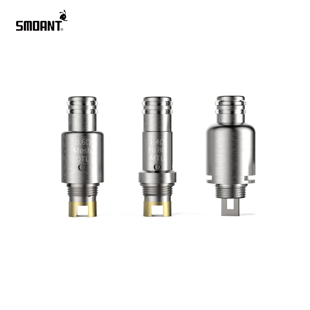 

Stock Original Smoant Pasito DTL Mesh 0.6ohm MTL Ni-80 1.4ohm RBA Single Coil Electronic Cigarette Replacement Coil