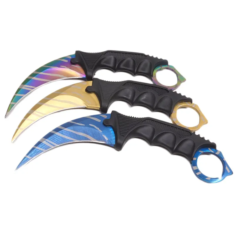 CS GO Karambit Knife Camping Hunting Tactical Pocket Stainless Steel Blade Outdoor EDC Tool | Инструменты