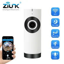 ZILNK IP Camera 180 Degree Panoramic Fisheye Lens HD 720P Wi Fi Two Way Audio Baby