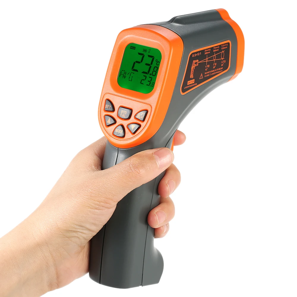 50~950°C Termómetro Infrarrojo Industrial Laser -58~1742°F Probador Digital