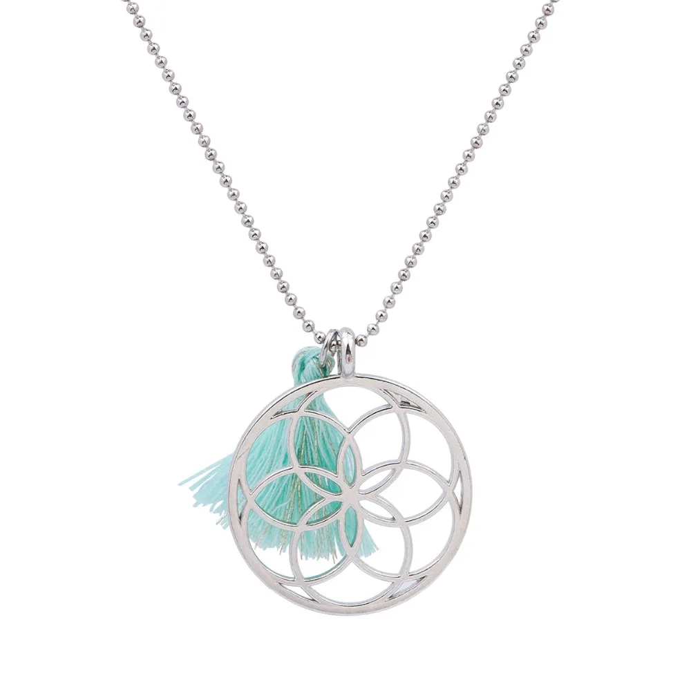 8SEASONS Handmade Seed Of Life font b Pendants b font font b Necklace b font Flower