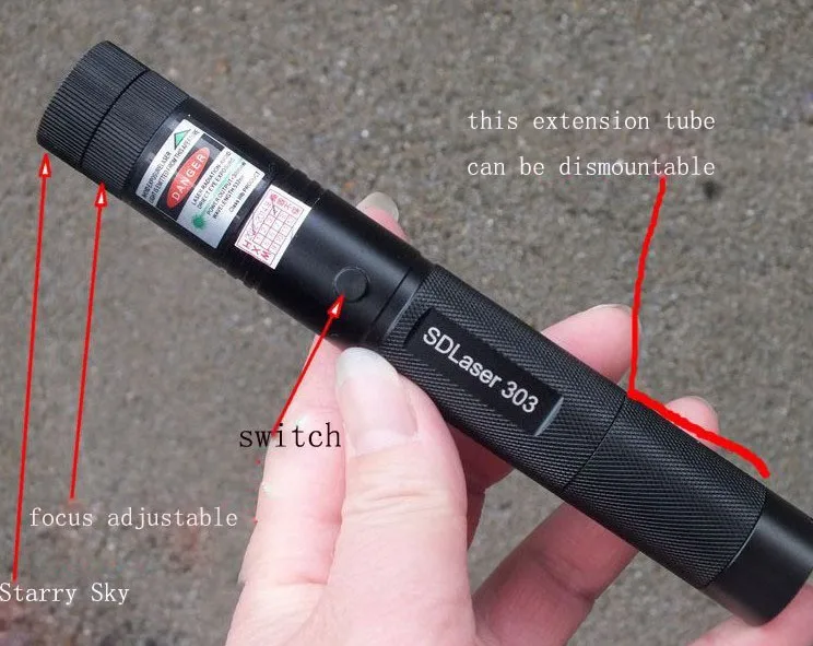 عالية الطاقة العسكرية 100 W 10000 M 532nm قوية SDLaser 303 الأخضر الأحمر مؤشر ليزر القلم ضوء الليزر التركيز حرق حرق السجائر عالية الطاقة العسكرية 100 W 10000 M 532nm قوية SDLaser 303 الأخضر الأحمر مؤشر ليزر القلم ضوء الليزر التركيز حرق حرق السجائر